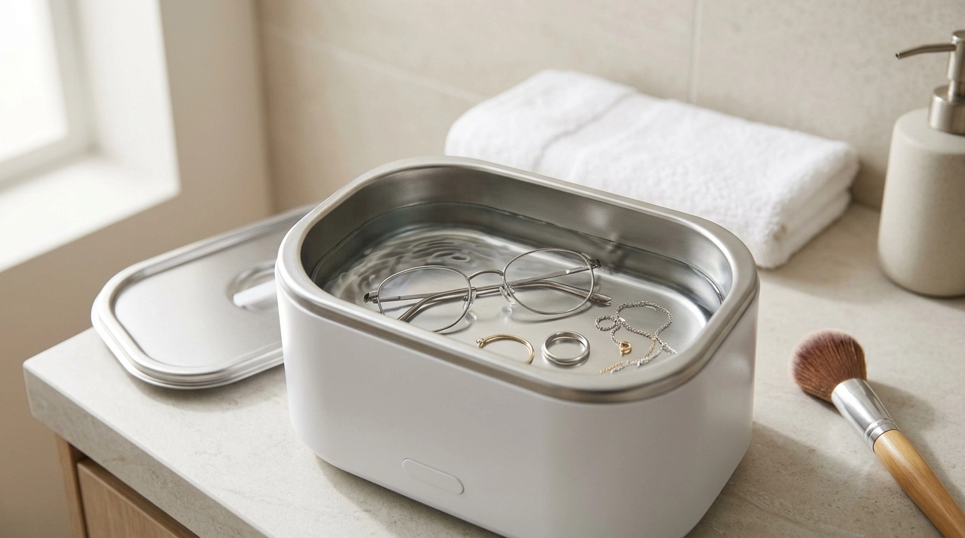 450ml Portable Ultrasonic Cleaner for Jewelry & Glasses