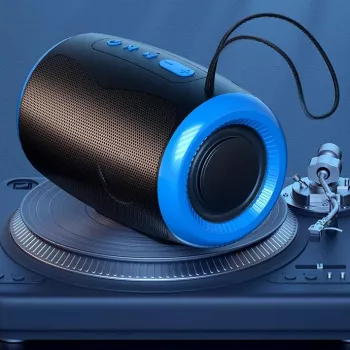 Portable Bluetooth Speaker: FM Radio, USB, Water-Resistant